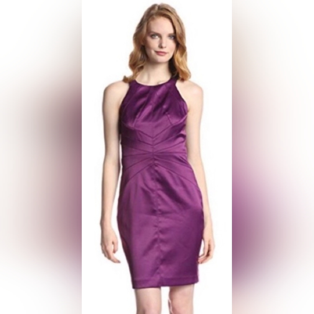 Jessica Simpson Elegant Violet Satin Formal Dress Nordstrom Size 8